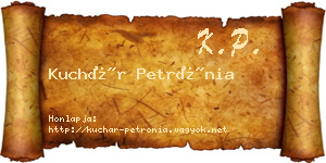 Kuchár Petrónia névjegykártya